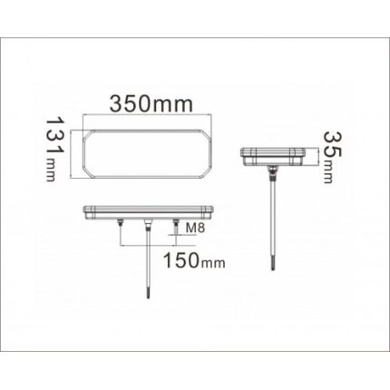 Trailer Parc - Lămpi, stopuri - Stop Duba Dinamic L/D 1950