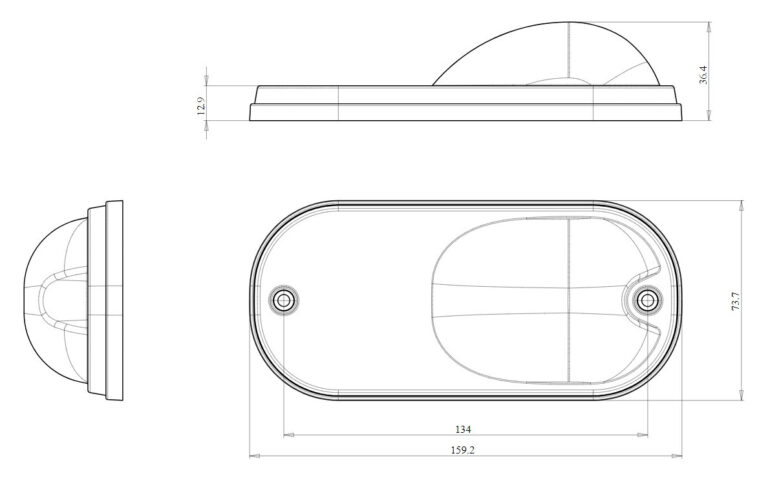 Trailer Parc - Gabarite Albe - Lampa gabarit albe camion 1176
