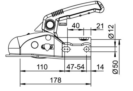 Trailer Parc - Alko - CUPLA AL KO TABLA 2700KG remorci/semiremorci