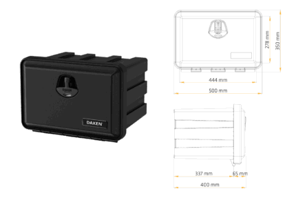 Trailer Parc - Lazi pentru scule - Lada pentru scule DAKEN Just 500 (500x350x400, 41L)