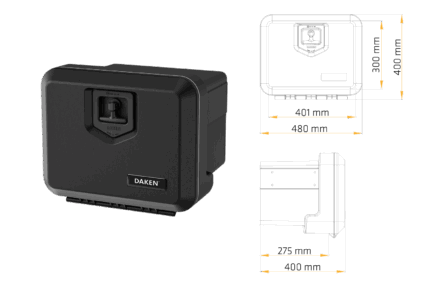 Trailer Parc - Lazi pentru scule - Lada pentru scule DAKEN Welvet 500 (480x400x400, 39L)